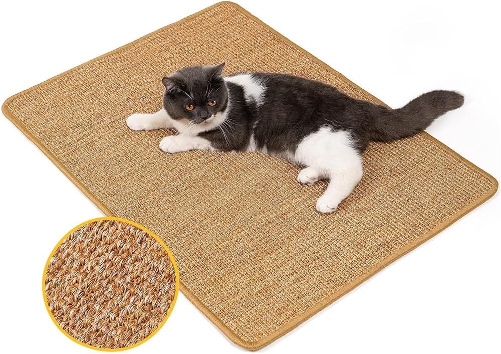 Cat Scratch Pad Pro - Durable Sisal Scratching Board for Cats, 60x40CM, Eco-Friendly Cat Scratcher Mat & Lounge