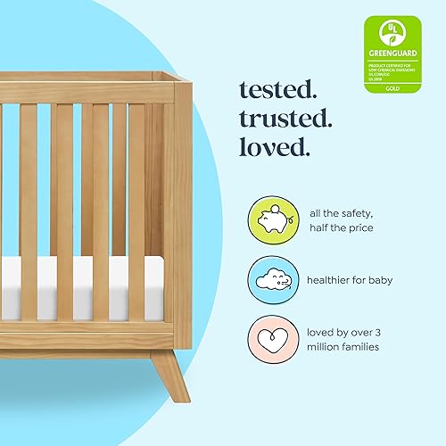Miniatura 4 de Davinci Otto - Mini cuna 3 en 1 con colchón de 4 pulgadas incluido - Certificado GREENGUARD Gold - Cuna de bebé convertible a cama infantil y sofá
