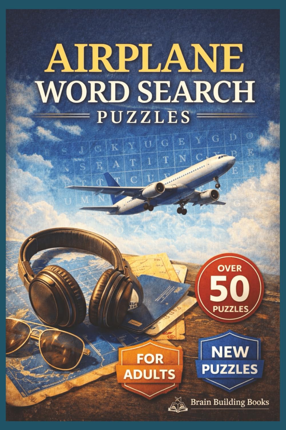 Airplane Word Search Puzzle Book: Airplane Word Searches with Easy to Read Print about Airplanes, Flying, Aircraft, Aviation and More | 6x9 Inches 110 ... Gift for Vacations, Holidays, and Free Times