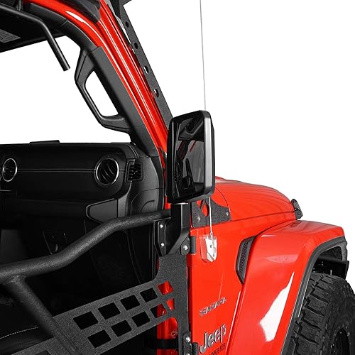 Miniatura 3 de u-Box Espejo de puerta de Jeep, espejos de puerta de medio verano para u-Box y Hooke Road Half Doors Compatible con Jeep Wrangler JK JL Gladiator JT