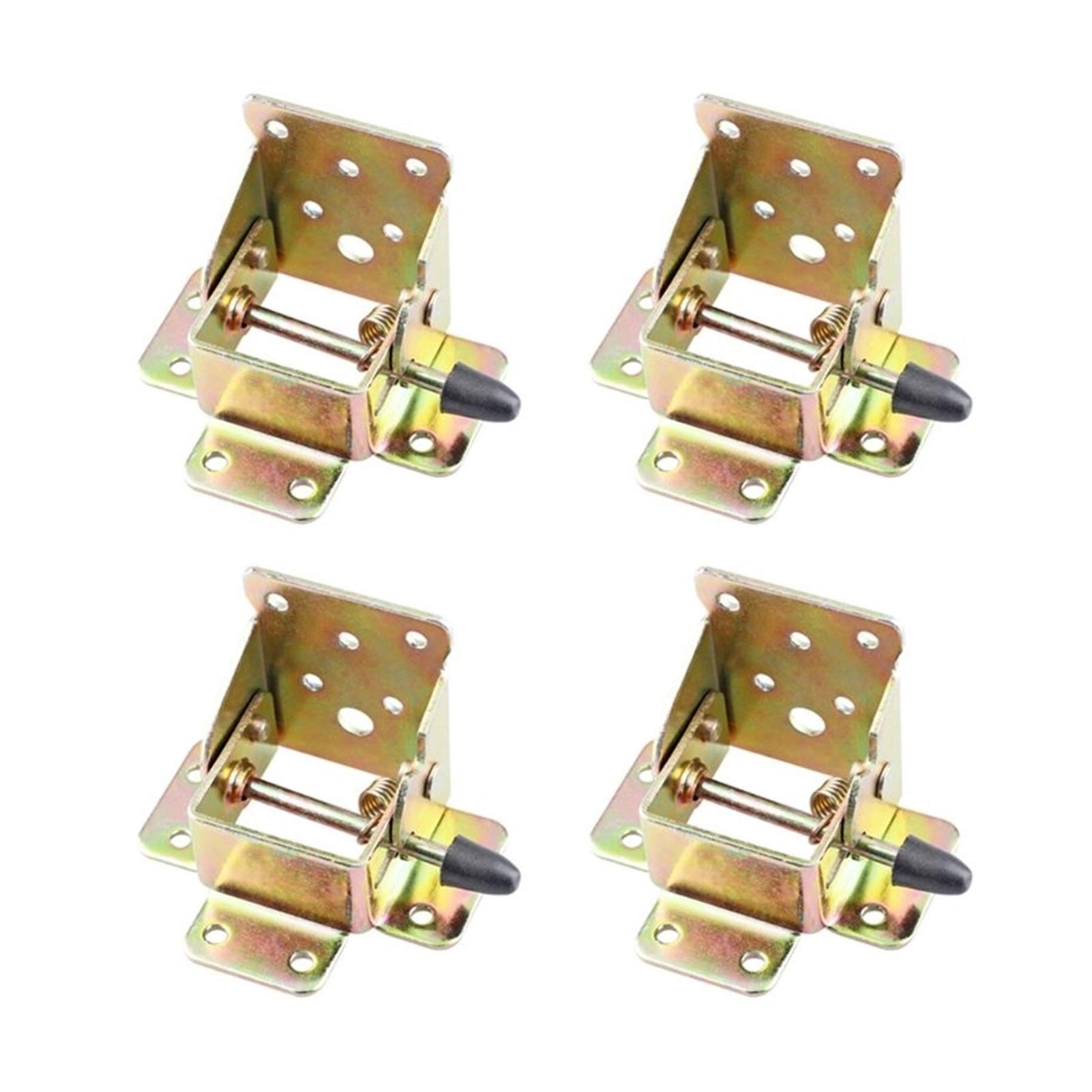 4pc Hinge Iron Lock Folding Table and Chair Leg Bracket Self-Locking Hinge for Folding Table Extension Stand Etc