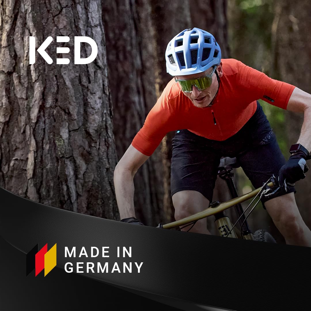 KED CROM Kask rowerowy z systemem QUICKSTOPP, systemem QUICKSAFE i klamrą magnetyczną FIDLOCK, lekki kask MTB dla dorosłych, uniwersalne kaski rowerowe, akcesoria MTB, wyprodukowano w Niemczech