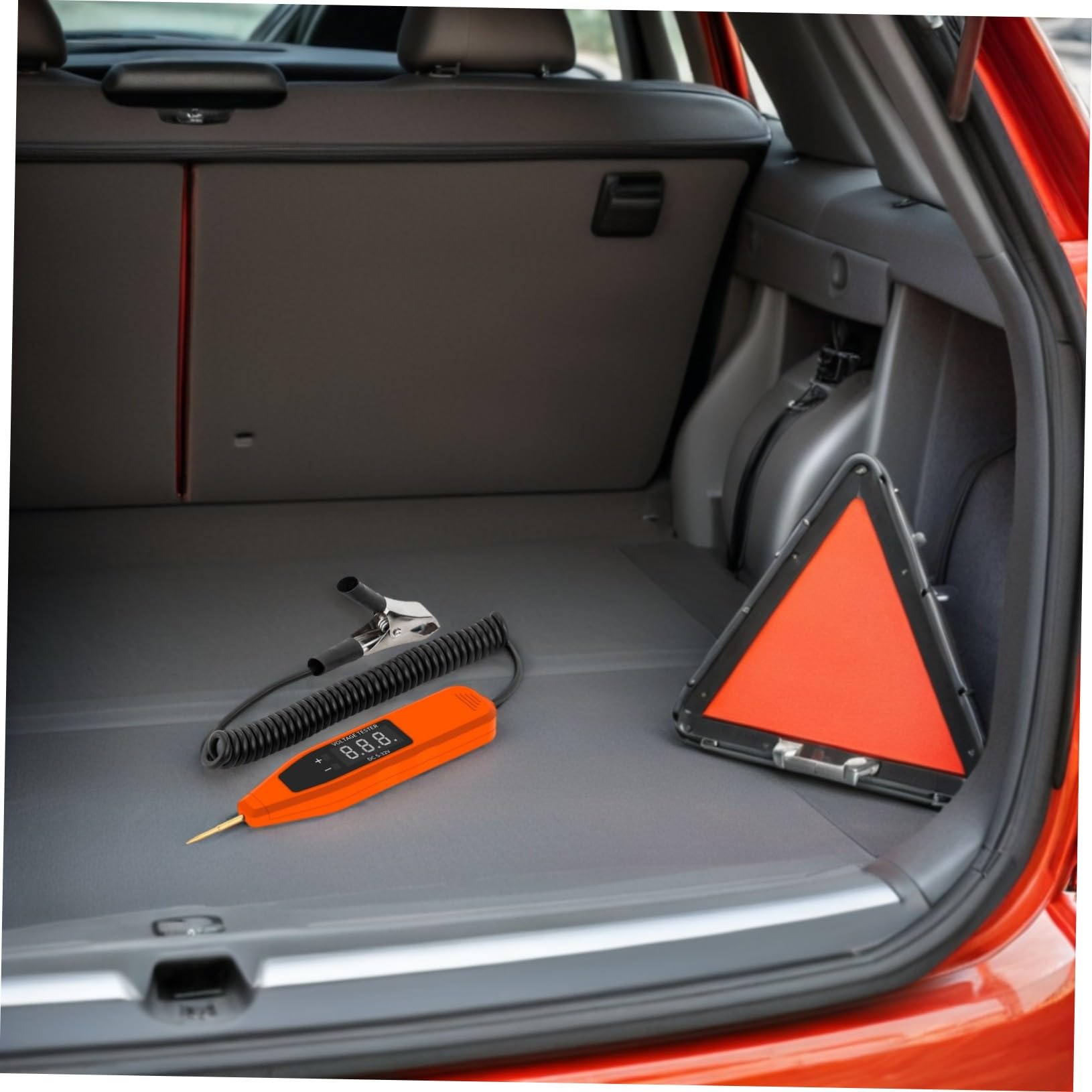 POPETPOP Tester per Fusibili Auto Digitale 5-32v Display, Design Portatile Compatto in Abs, Sonda per Circuito Elettrico per Manutenzione Automotive