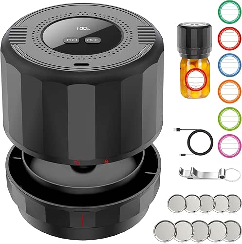 M11 Electric Mason Jar Vacuum Sealer Kit - with Wide