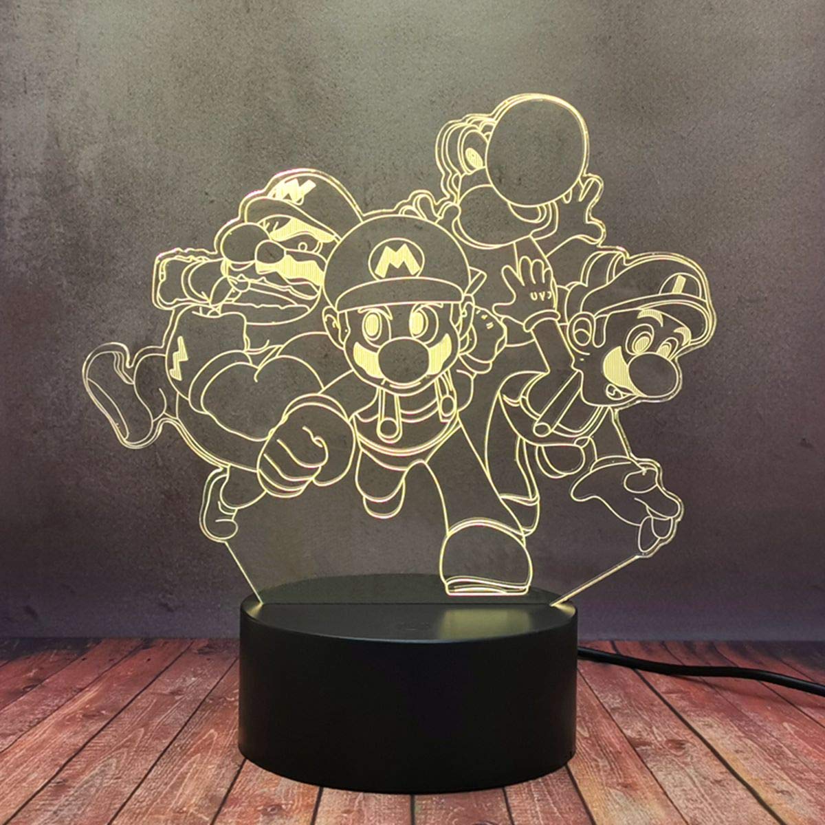 Amazon.co.jp : ゲーム スーパーマリオ ヨッシー 恐竜 3D LED デスク