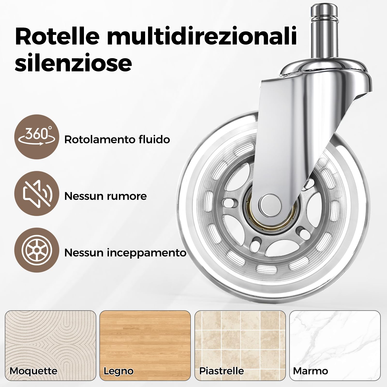 BEWISHOME Sgabello a Sella Ergonomico con Ruote, Regolazione Idraulica dell’Altezza, Ampio Cuscino di Seduta, Adatto per Saloni di Parrucchiere e Bellezza, Centri Massaggi e Benessere (Nero)