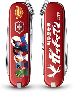 VICTORINOX(ビクトリノックス) クラシック SD ガッチャマン 科学忍者隊 レッド スイス・アーミーナイフ 多機能 ナイフ 防災グッズ アウトドア キャンプ はさみ マイナスドライバー付き つめやすり 7機能を搭載したスイス製マルチツール 小型 コンパクト プレゼント ギフト 十徳ナイフ 赤 ガッチャマンコレクション 【国内正規品】 0.6223-X128