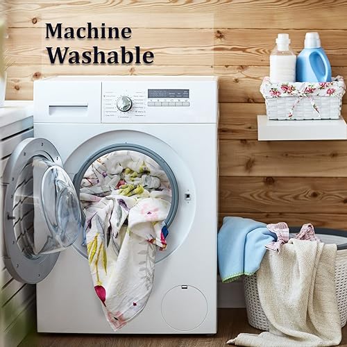 Miniatura 6 de Tupmnbry Manta de flores silvestres con estampado floral botánico, manta de franela súper suave, ligera y esponjosa para cama, sofá y viajes, 60 x