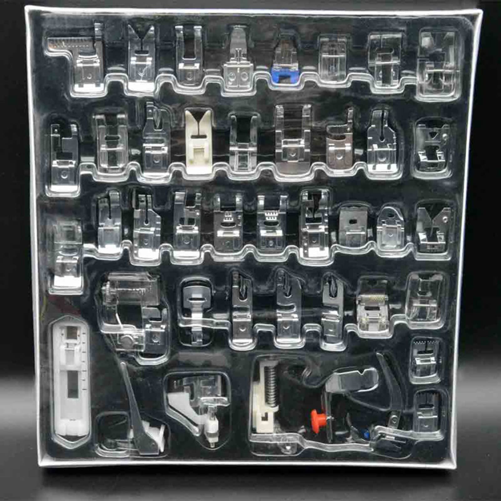 Pied de biche universel pour accessoires machine à coudre 42 pièces