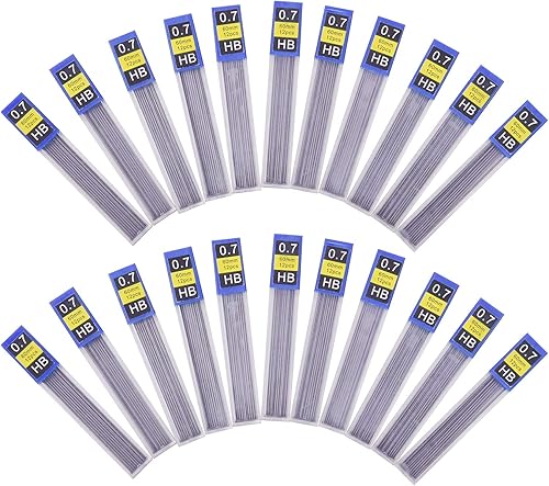 Miniatura 7 de Morepack 840 repuestos de plomo, 0.028 in HB, repuestos de lápiz mecánico resistentes a roturas, 70 tubos (840 piezas)