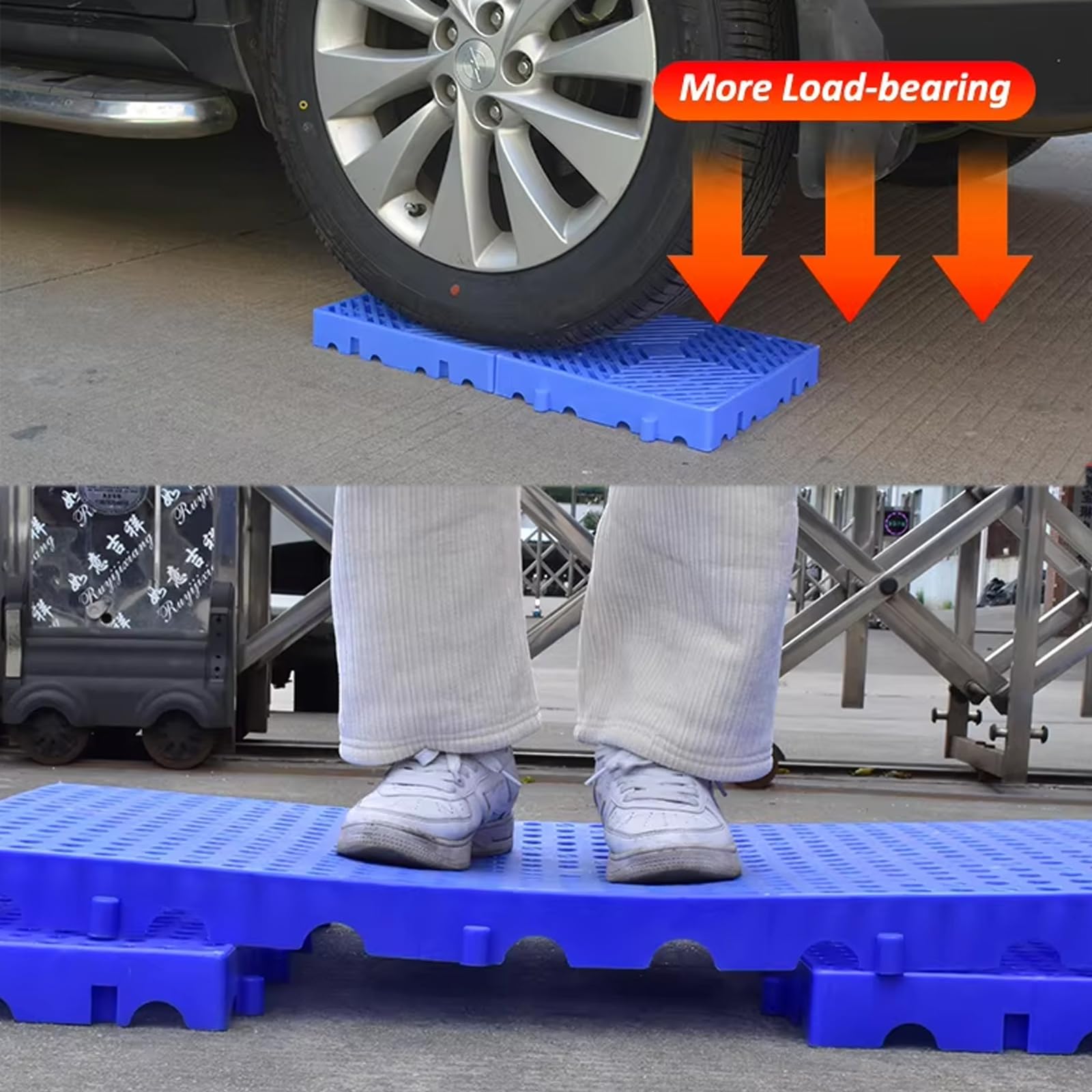 Plastikowa paleta do przechowywania z kratką wentylacyjną, wodoodporna i oddychająca konstrukcja do użytku na zewnątrz, w piwnicy i do przechowywania