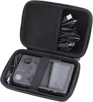 Hard EVA Carrying Case for RG351V Handheld Game Player Storage Case Black
