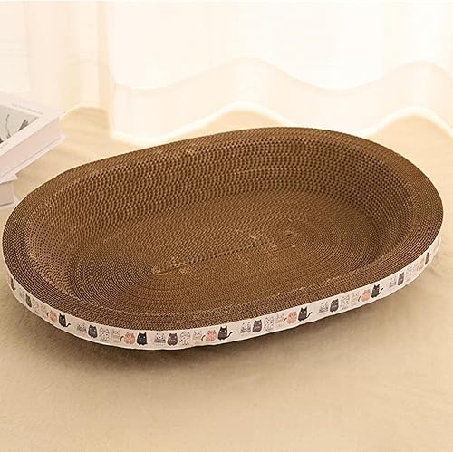 Miniatura 7 de Fenteer Almohadilla de cartón corrugado para rascar, protector de muebles, garra de molienda, cuenco de casa, cama, nido, sofá, gato, cartón para