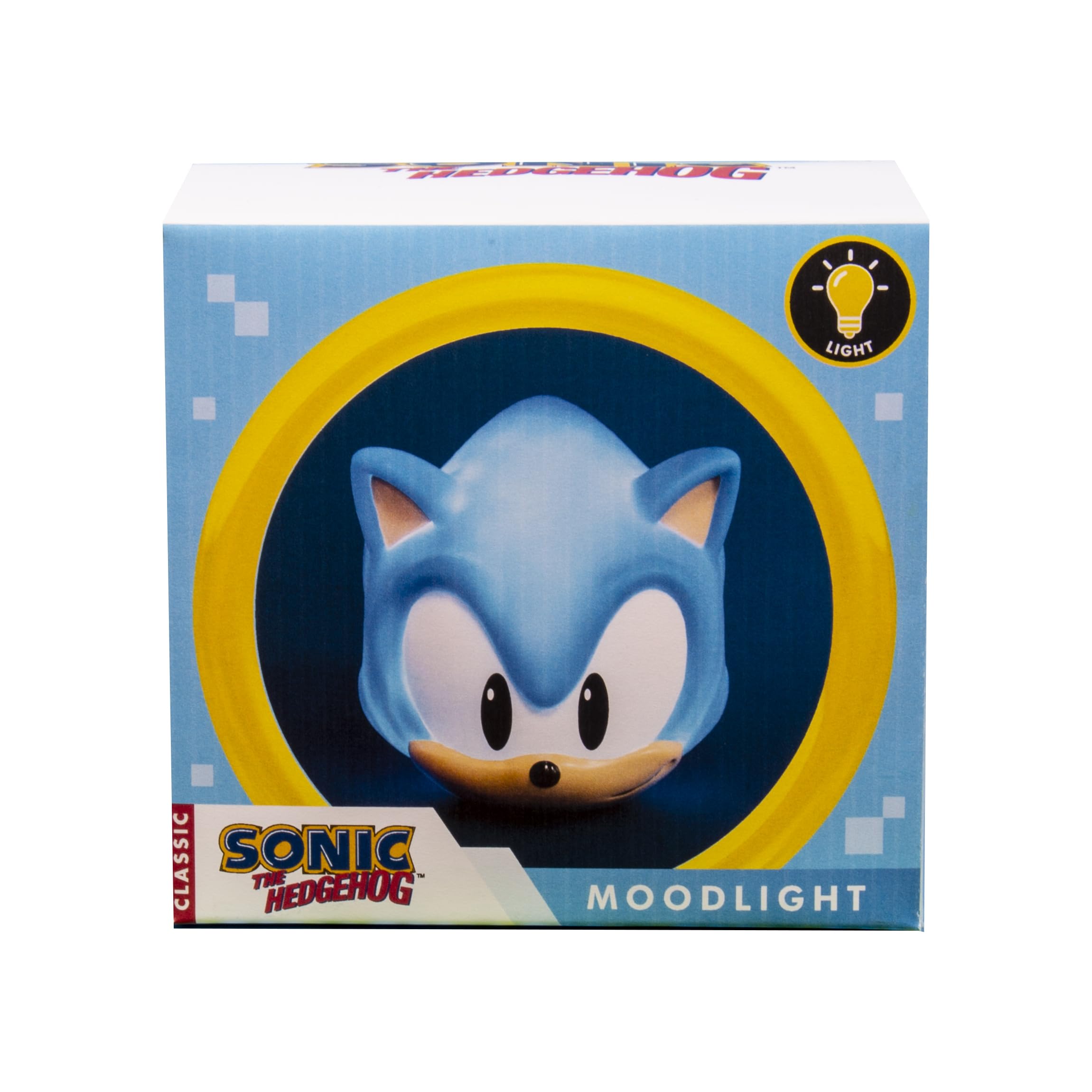 WONDEE Lampe et Veilleuse Sonic pour Enfants Représentant le Hérisson du Jeu Vidéo Préféré, Lampe de Chevet pour Chambre d'Enfant, Sonic Cadeaux Originaux pour Enfants