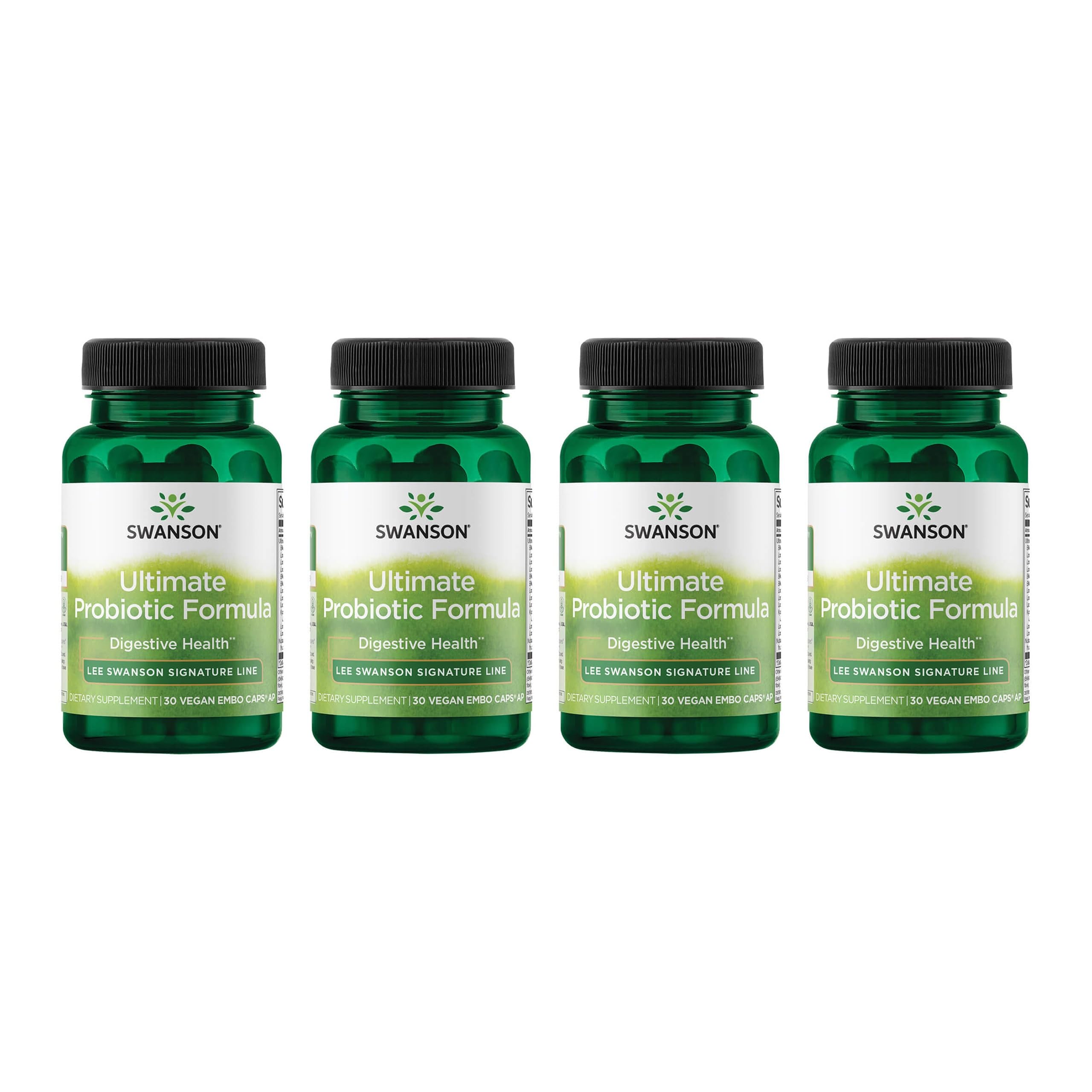 Swanson Ultimate Probiotic Formula Digestive Health Immune System Support 66 Billion CFU Prebiotic NutraFlora scFOS 30 DRcaps Veggie Capsules (Caps) (