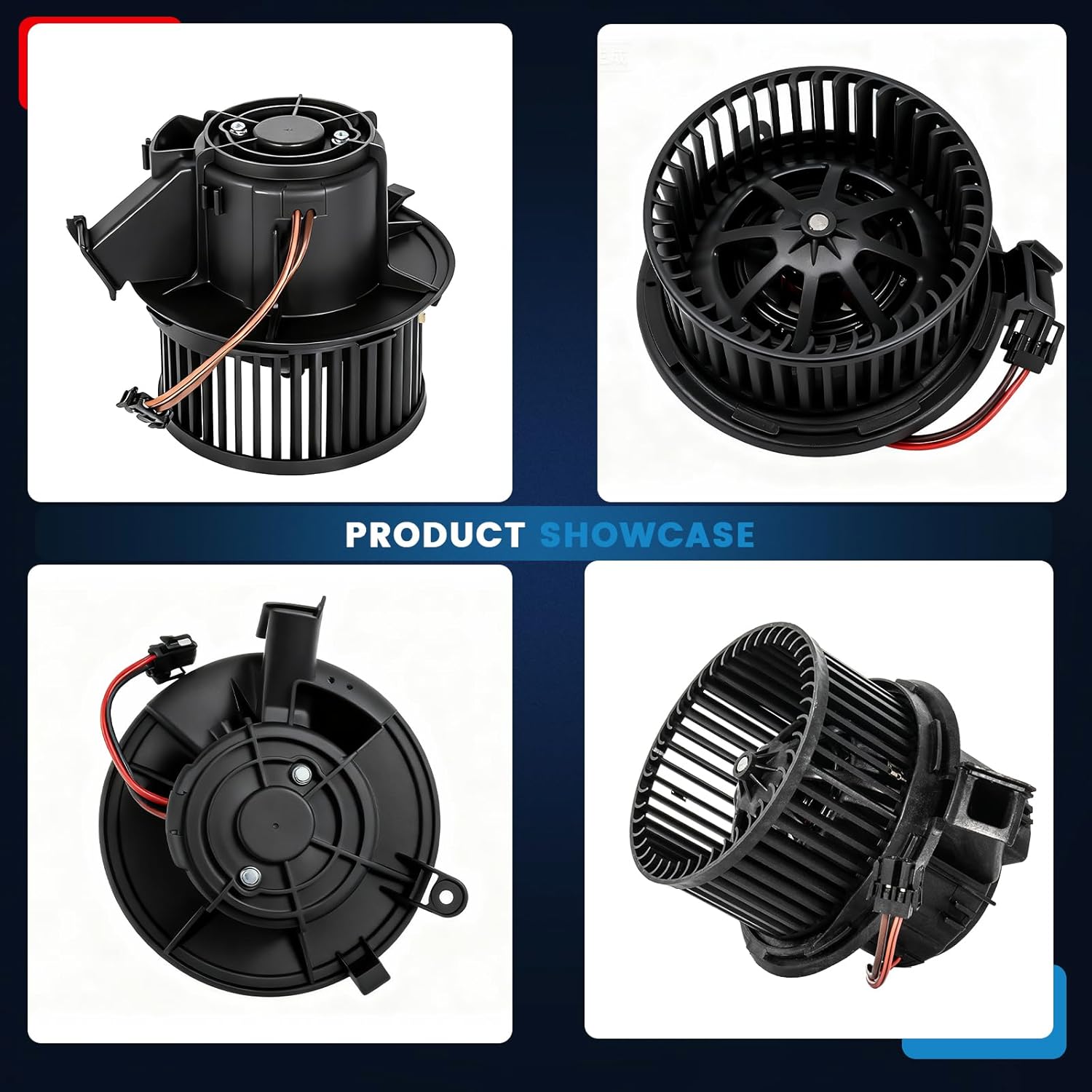 KELOKE Front HVAC Heater Blower Motor Fan Compatible with 2008-2015 Mercedes-Benz C230, C250, C300, C350, C63 AMG, E300, E350, E63 AMG, GLK250, GLK350, SLS AMG, with Fan Cage, Replace# 700248