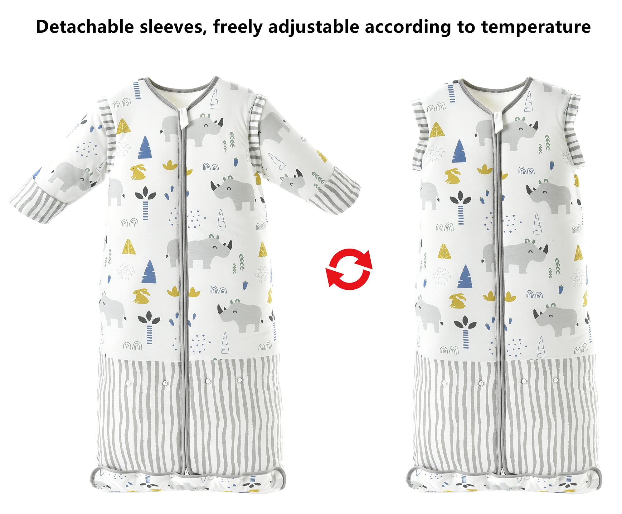 Chilsuessy Winter 3,5 TOG Kinderslaapzak met afneembare mouwen Chilsuessy Winter 3,5 TOG Kinderslaapzak met afneembare mouwen