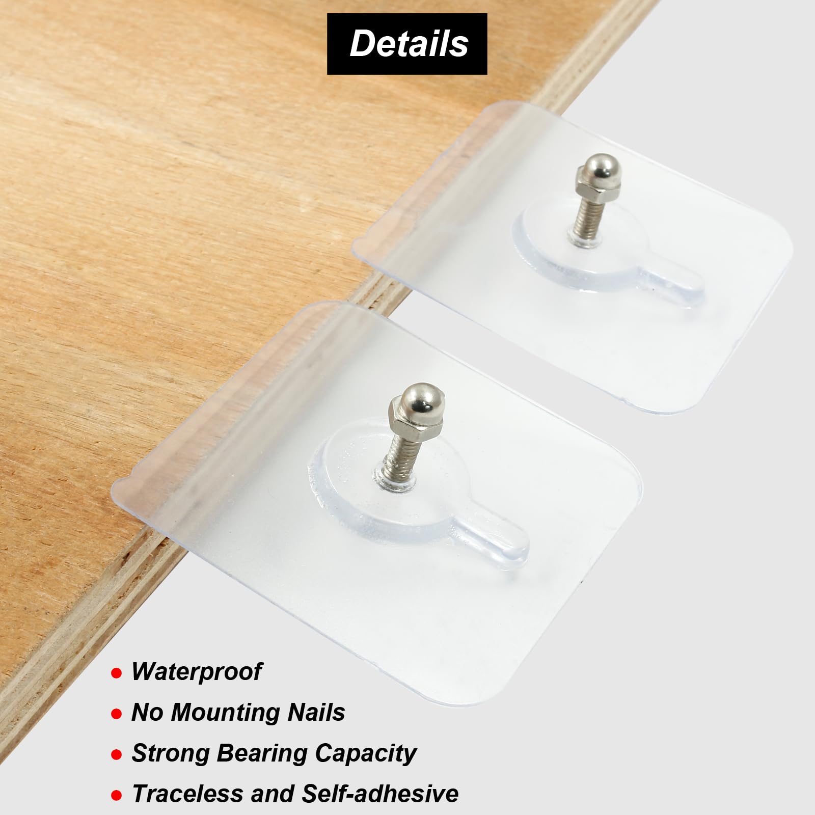 Aazon.co: oicstiy 12 Pcs Adhesive Hooks Screw Hanging Wall Transparent Waterproof Reusable Aazon.co: oicstiy 12 Pcs Adhesive Hooks Screw Hanging Wall Transparent Waterproof Reusable
