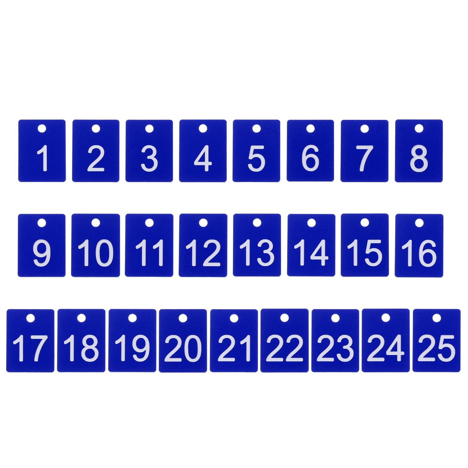 PATIKIL 25PCS Rectangle Number Tags 1-25 - Image 3