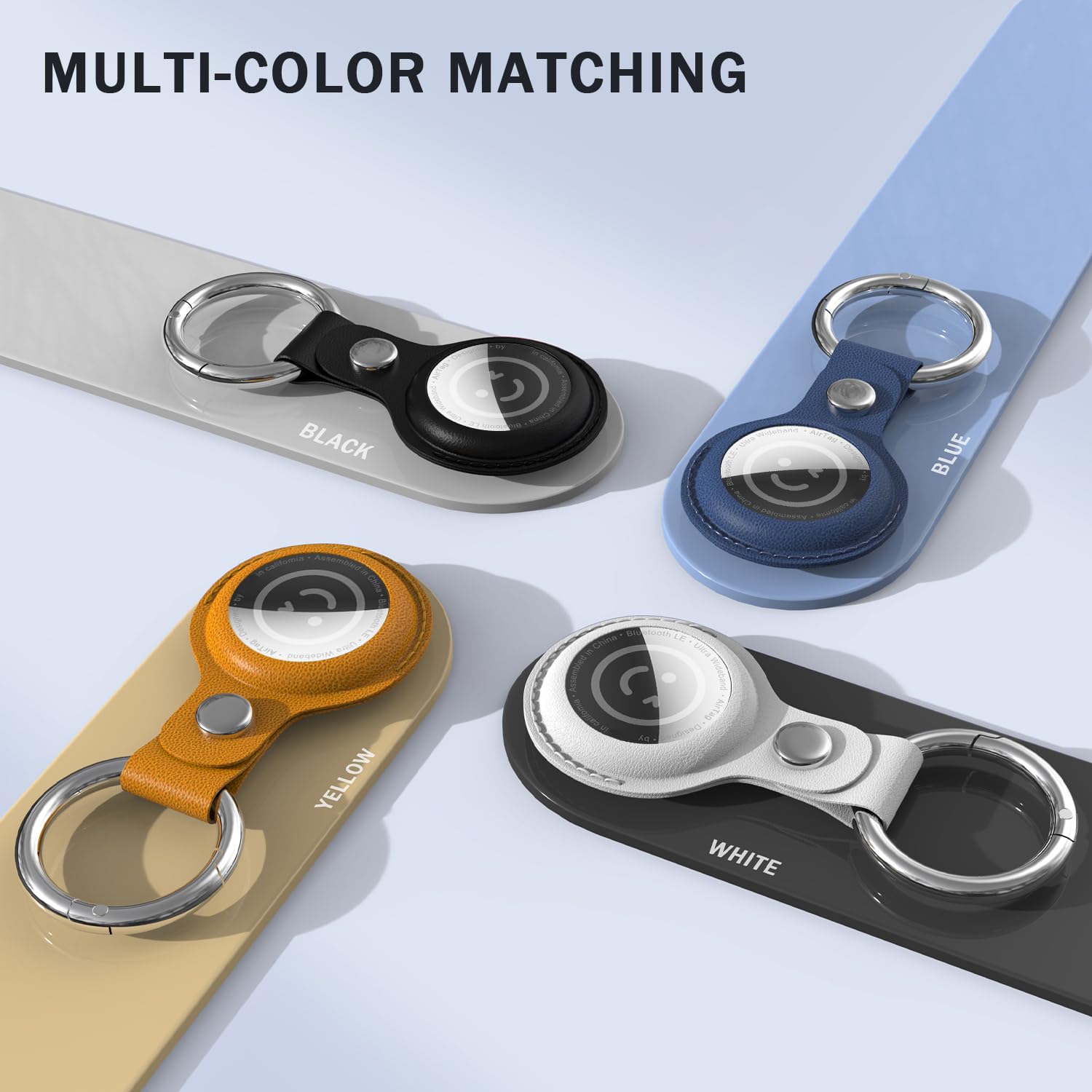 キーリング付きエアタグホルダー 4個パック Amazon.co.jp: 4パック