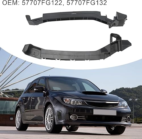 Miniatura 5 de Juego de soportes de parachoques delantero izquierdo derecho 57707FG122 57707FG132 Juego de soportes de parachoques delantero de repuesto para