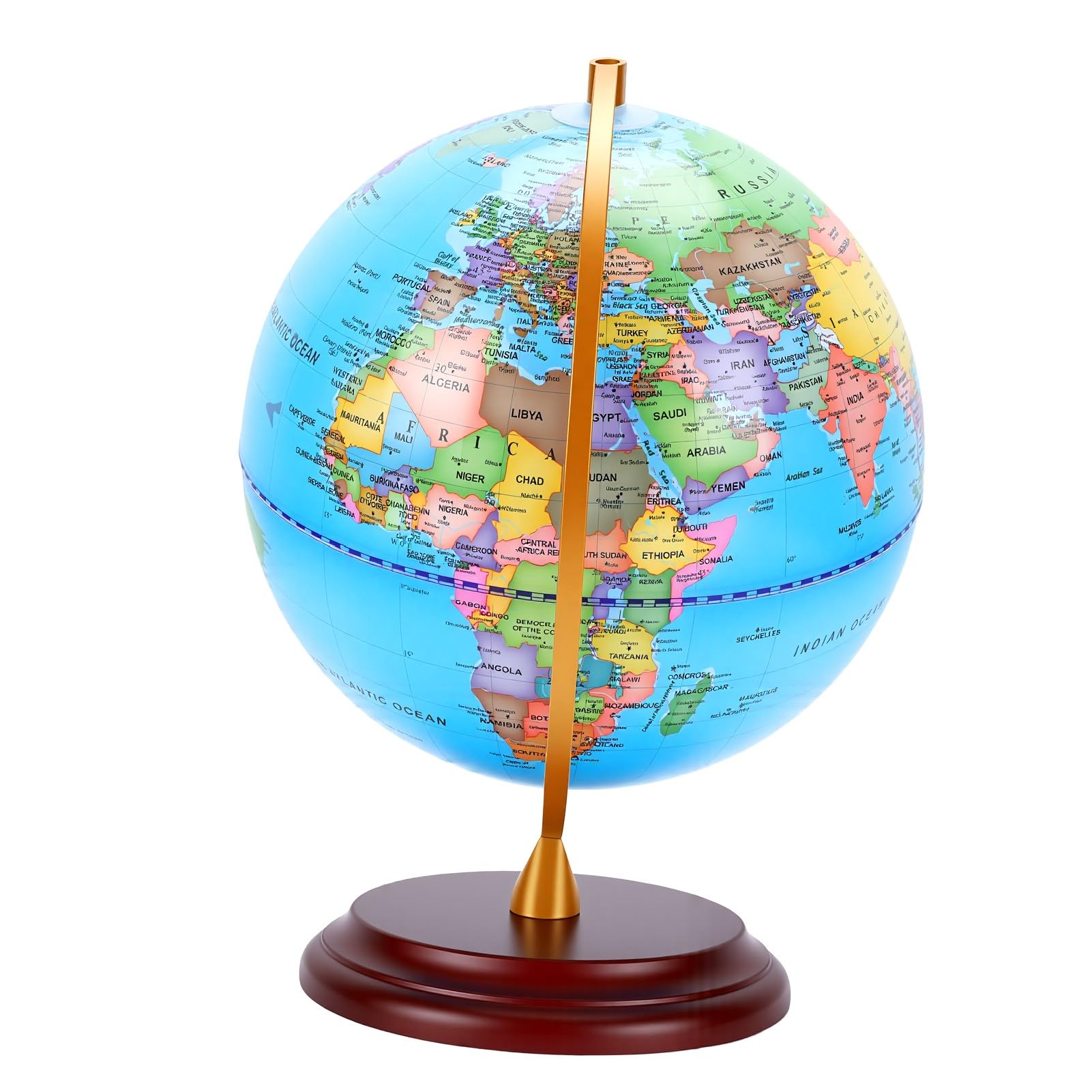 Diyeeni Mappamondo Rotante per Bambini, Globo Desktop Decorativo Educativo,