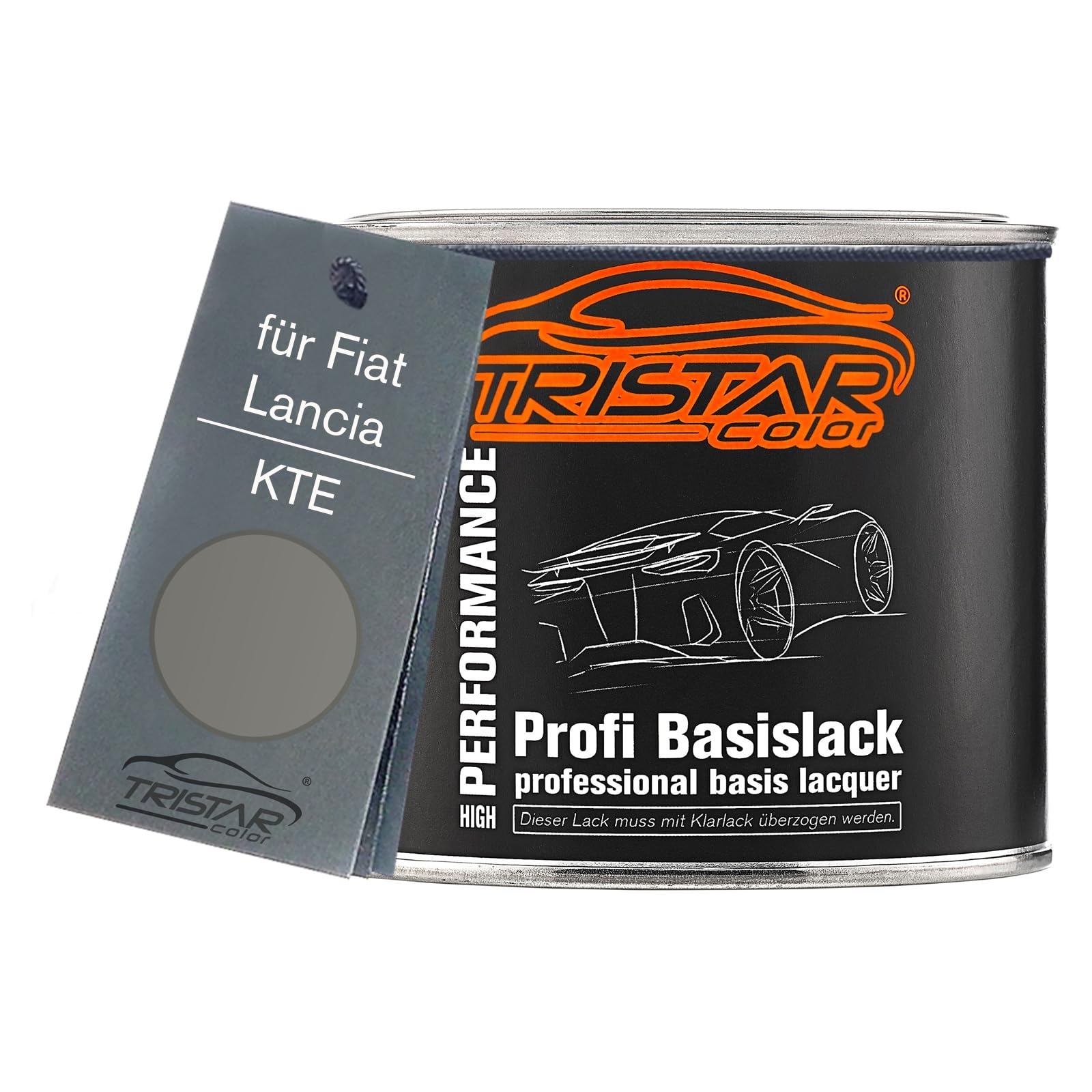 TRISTARcolor Car paint Can ready-to-spray for Fiat/Lancia KTE Grigio Rossini Metallic/Grigio Perla Metallic Base coat 0.5 litre