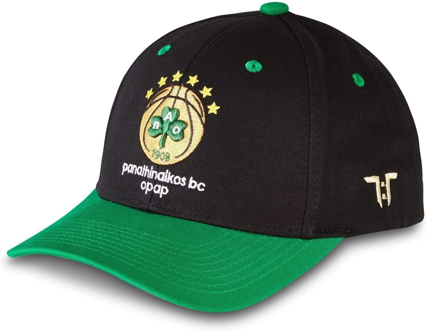 Tokyo Time Unisex Adult Panathinaikos Opap Athens Baseball Cap (One Size) (Black/Green)