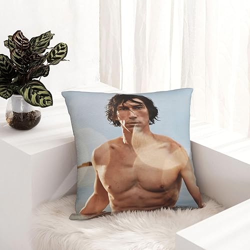 Miniatura 6 de Adam Driver - Fundas de almohada cuadradas suaves y modernas, funda de almohada decorativa, decoración del hogar para cama, sofá, sala de estar,