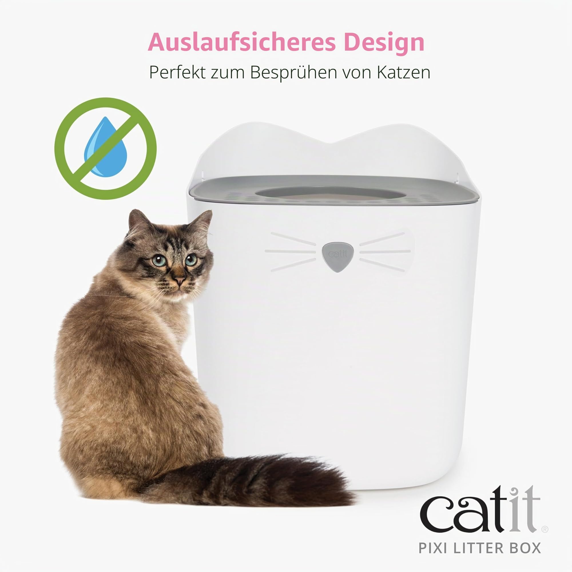 Catit Pixi Katzentoilette, Grau