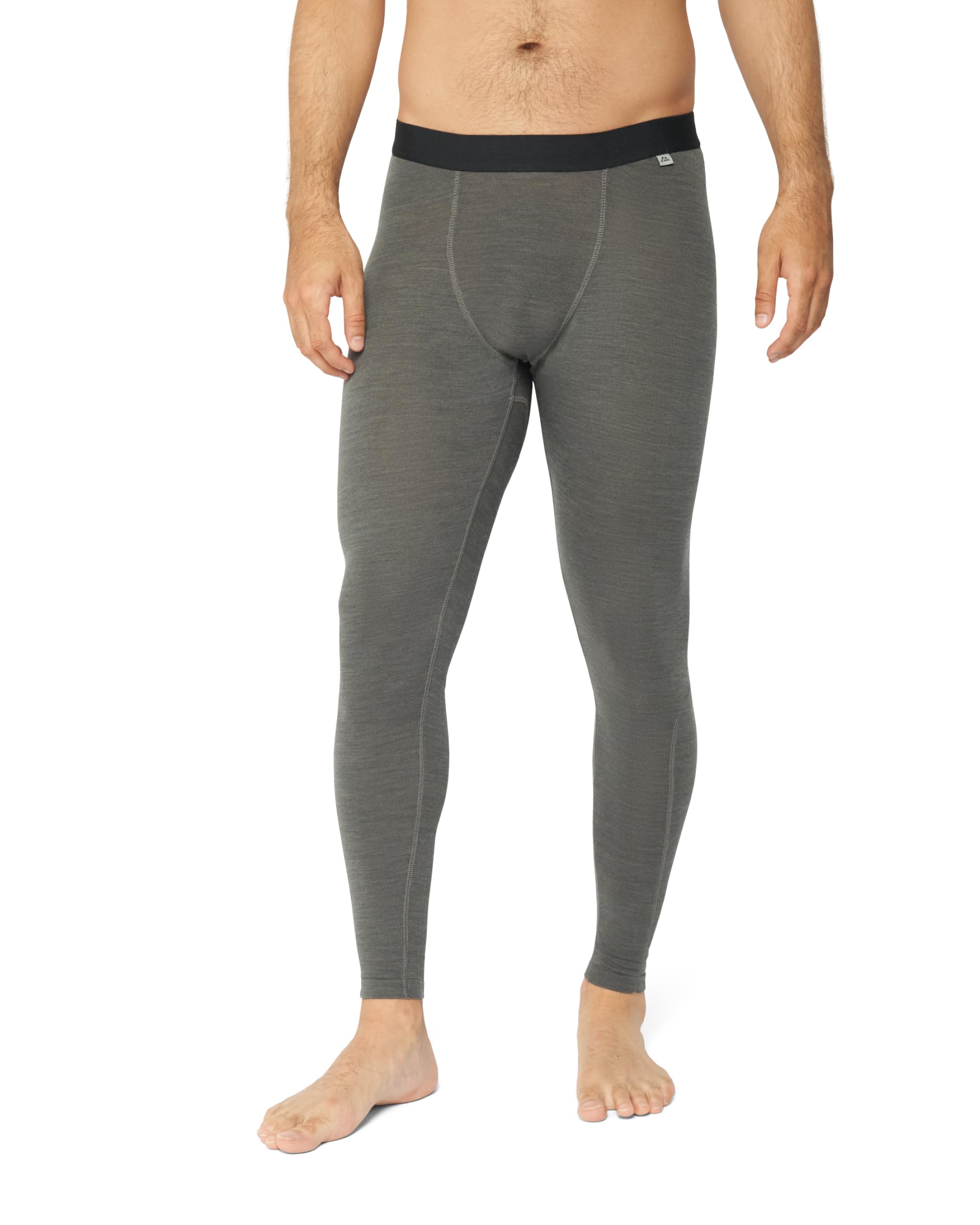 DANISH ENDURANCE Pantaloni Termici Uomo Lana Merino — Grigio Scuro