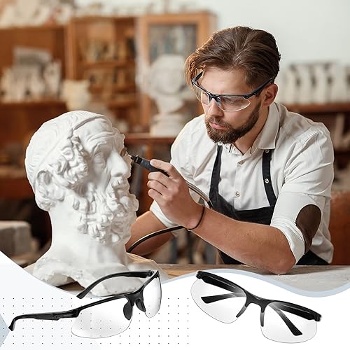 Miniatura 5 de Kathfly 36 gafas de seguridad para trabajo, resistentes a los arañazos, a los impactos, gafas de seguridad protectoras con lente de policarbonato