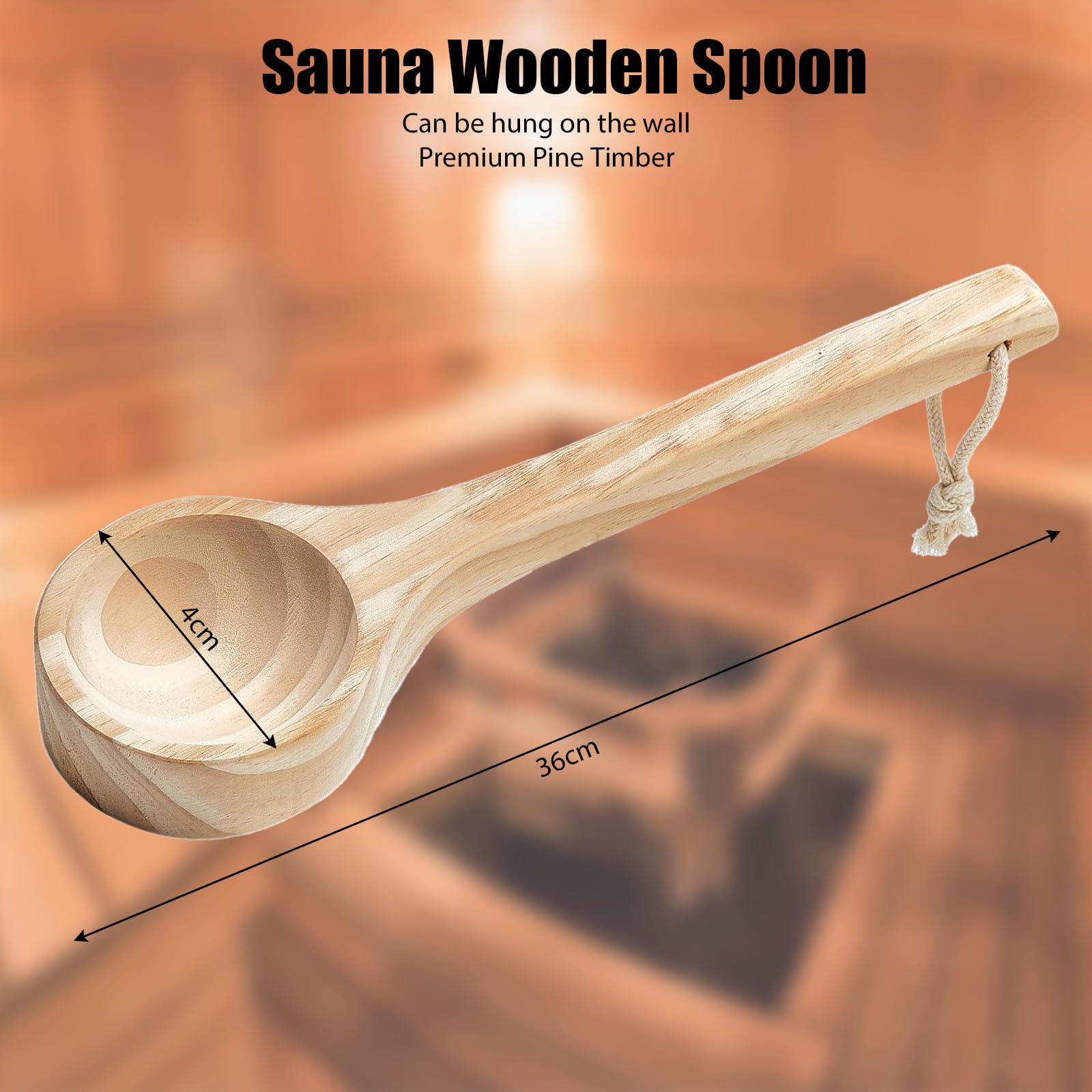 Cubo Sauna, Juego de Cubos de Sauna (5 litros), Cubo de Sauna con Paleta, Reloj de Arena, Termo Higrómetro, Cuenco Sauna, Incluye Inserto