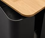 ZhiYo Boîte de gestion de câble avec câblo-câble 1 Pack, Cable Black Medium Cable Box Cord Hider, Organisateur de fils pour le protecteur de surpression, Cacher les fils de bureau/TV/ordinateur, Bande d'alimentation pour Tidy Space | Design extra-tout pour adaptateurs surdimensionnés, naturel de bambou, F