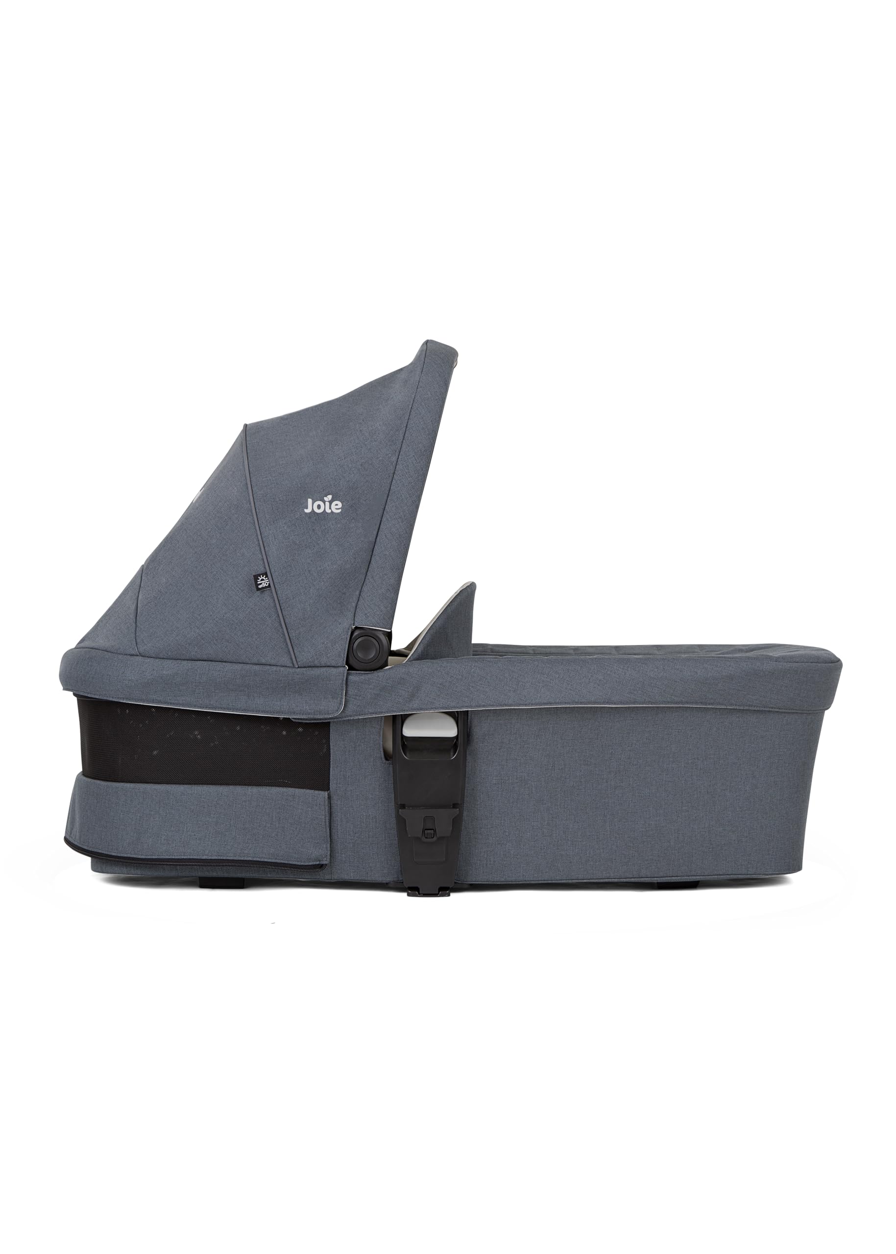 Joie chrome™ dlx trio sistema da viaggio – chiusura assistita, seduta fronte genitore/fronte mondo, parapioggia, navicella chrome™ e seggiolino i-Snug™ 2 inclusi