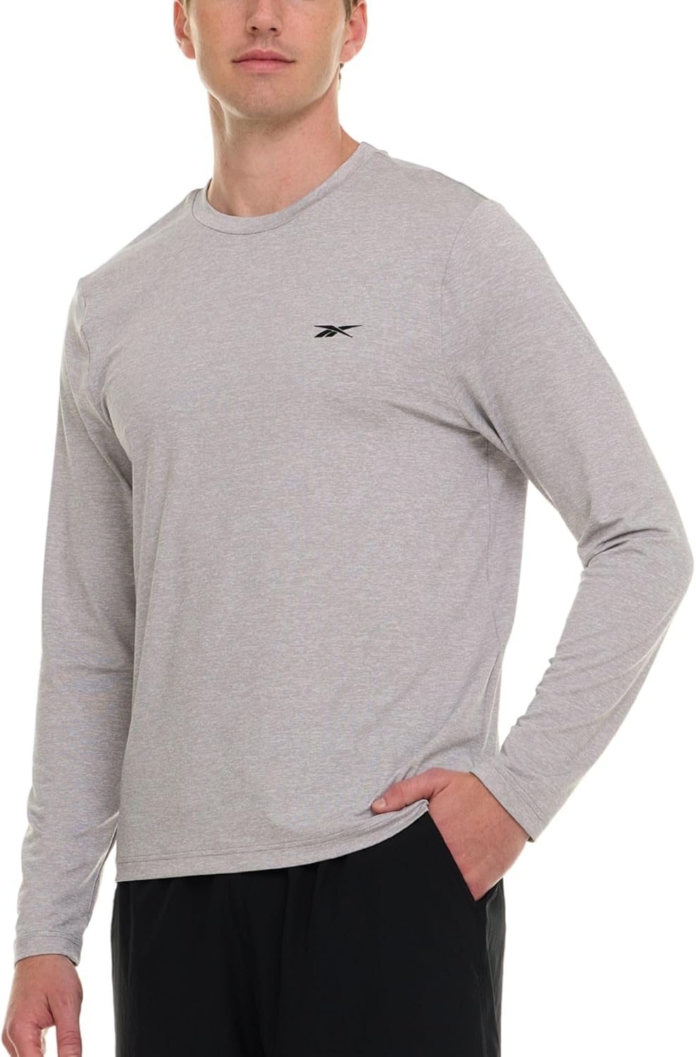 Reebok Rash Guard for Men, Long Sleeve Mens Swim Shirt, Fishing Hiking UPF+ 50 UV Protection - Image 2