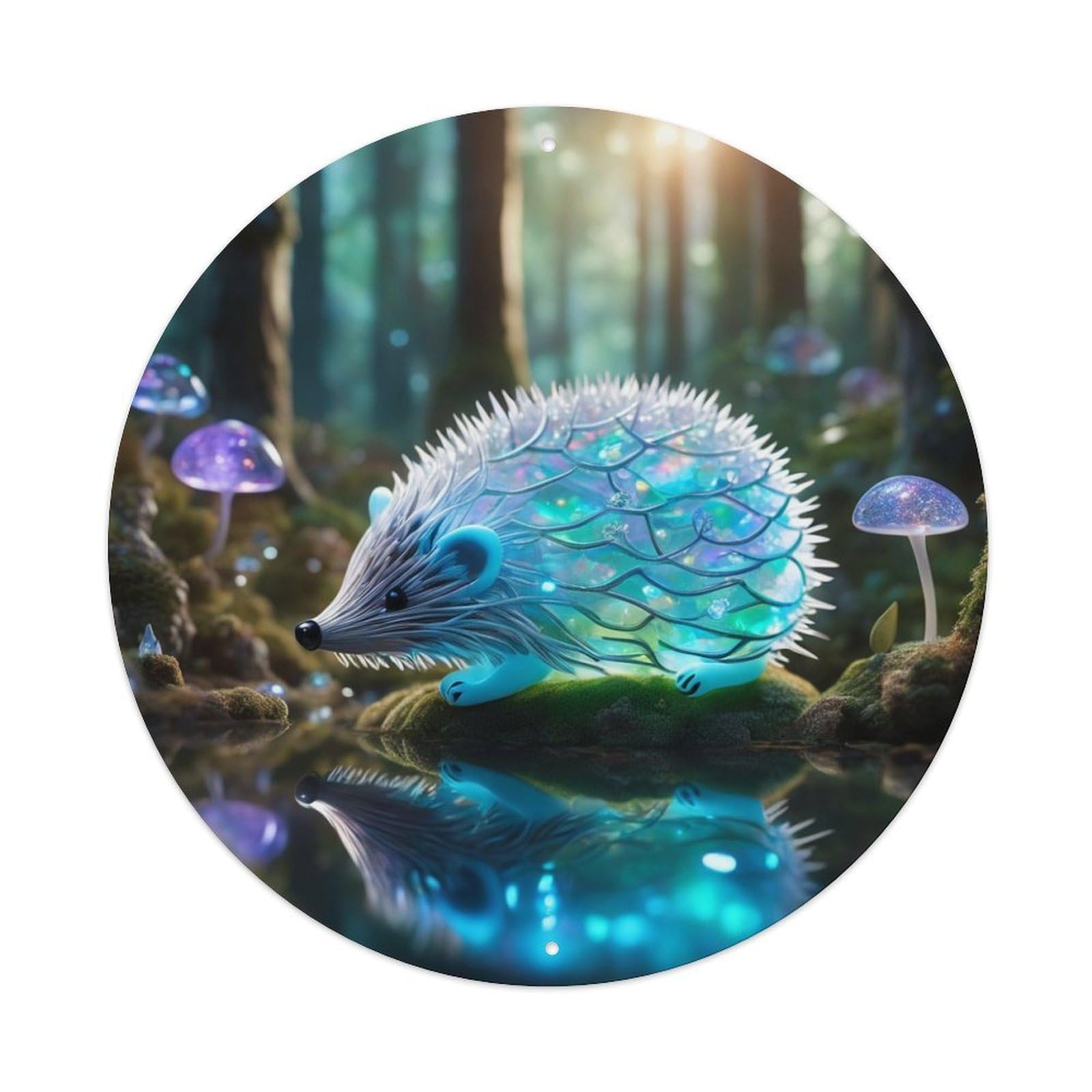Animal Magic Hedgehog Metal Tin Sign