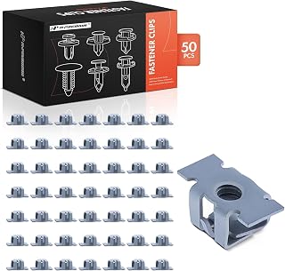 A-Premium 50PCS Front Bumper Specialty Screw Nut Retainer Clips | Compatible with Chevrolet Equinox Malibu Cruze Traverse Impala Camaro Colorado Sonic Trax Express 1500 Spark Corvette Blazer