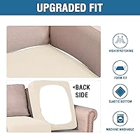 Vista 96 de H.VERSAILTEX Multi-Pieces Sofa Covers Stretch Couch Covers Form Fitted Seats and Back Cushions Covers