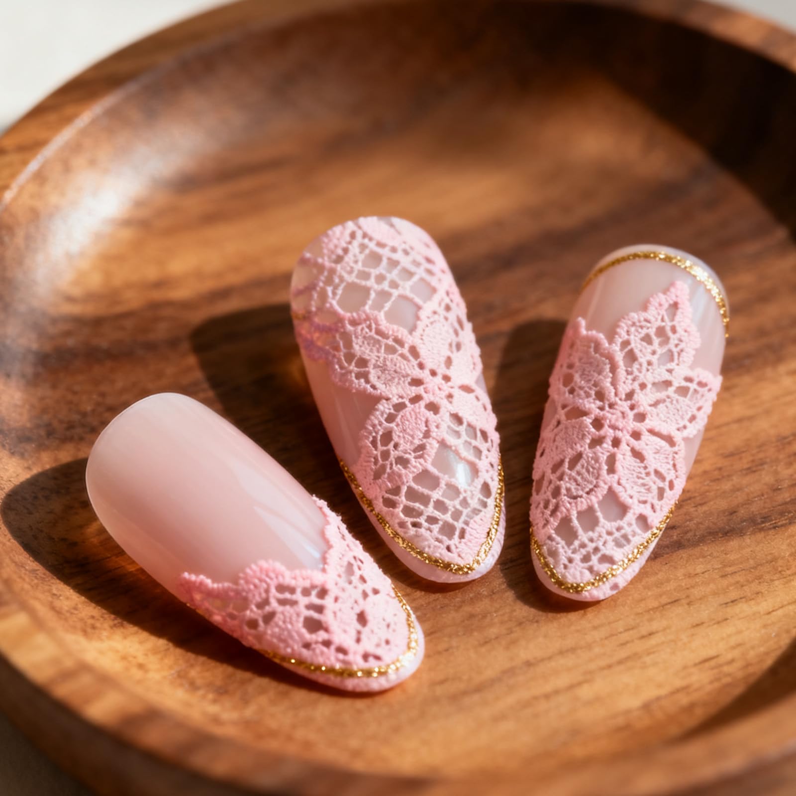 Stampo per Unghie in Pizzo 3D, Stampo in Silicone Ciondoli Unghie Decorazione Manicure Y2K Forniture Fai Da Te for Principianti e Professionisti