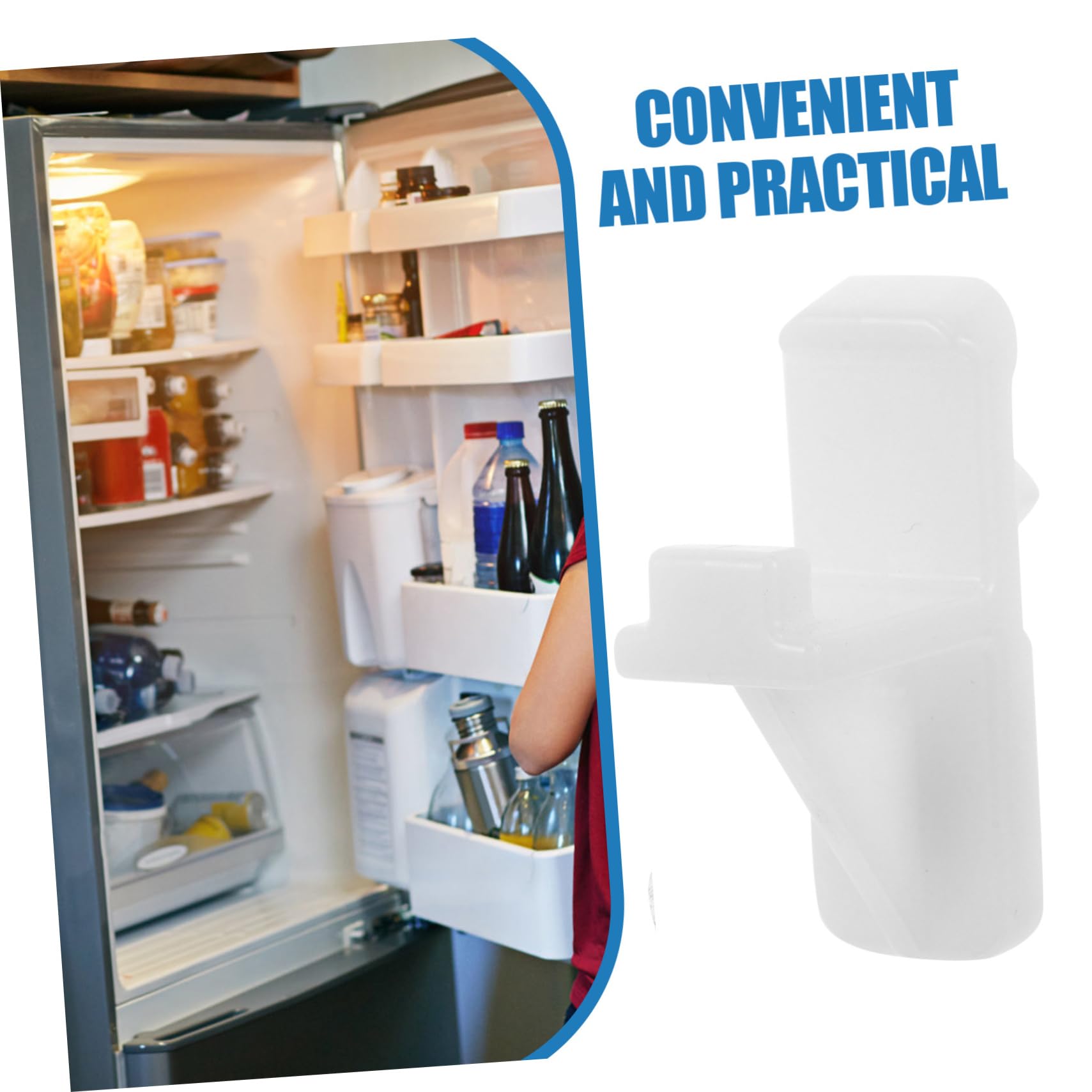 Operitacx Clip in Plastica Per Congelatore Staffe Per Ripiani Del Frigorifero Facile Installazione Supporti Per Ripiani Del Congelatore Per e Commerciale