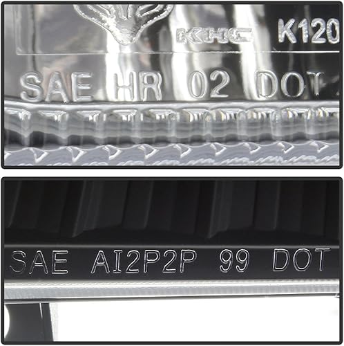 Miniatura 4 de ACANII - Para faros delanteros negros 1999-2004 Ford F250 F350 Superduty + luces LED SMD de señal de parachoques para conductor + lado del pasajero
