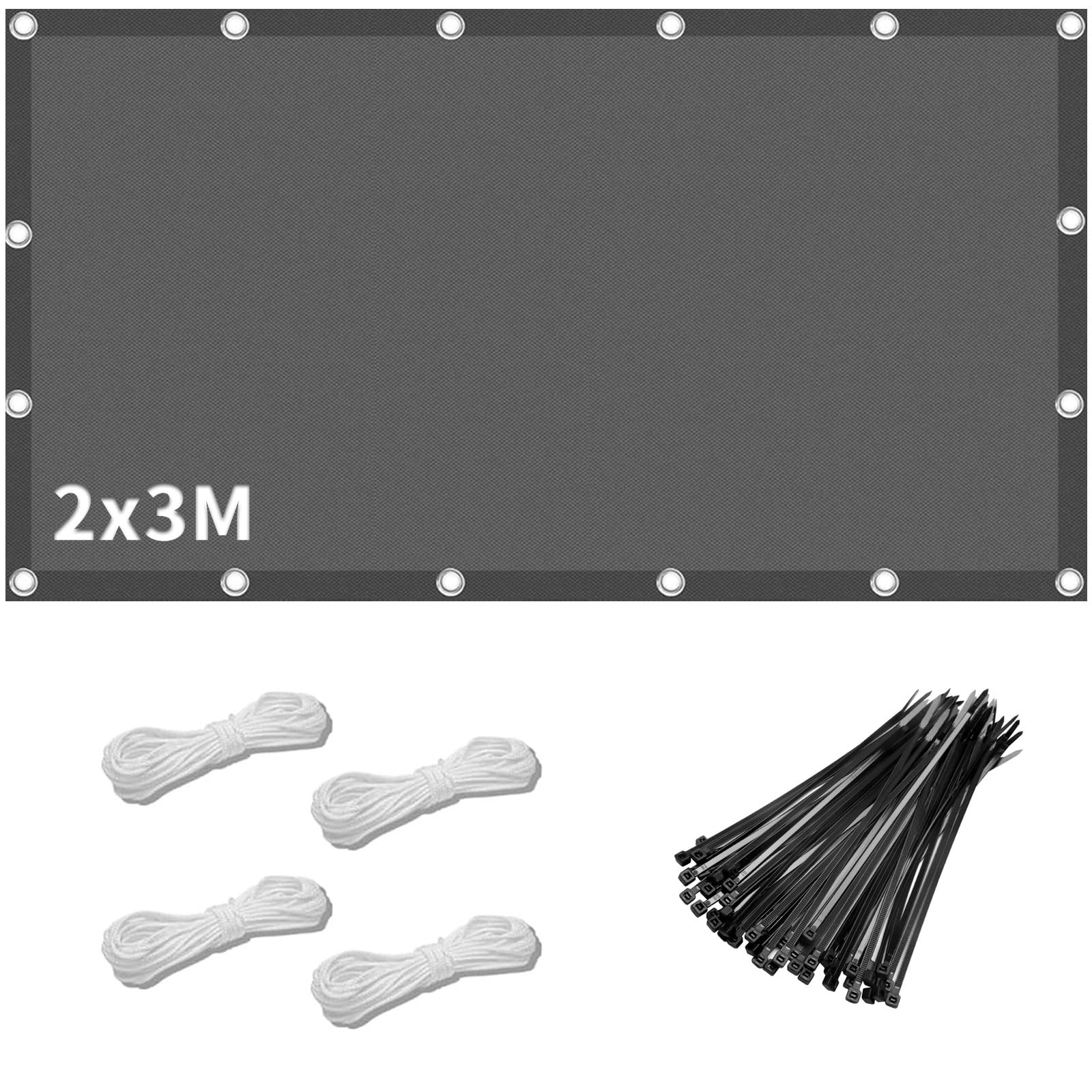 Impermeable Toldo Vela de Sombra,Toldo Vela de Sombra Rectangular 2x3m,Toldos Vela Impermeable Rectangular,para Exteriores,Pergola,Jardín,Terrazas,Piscina