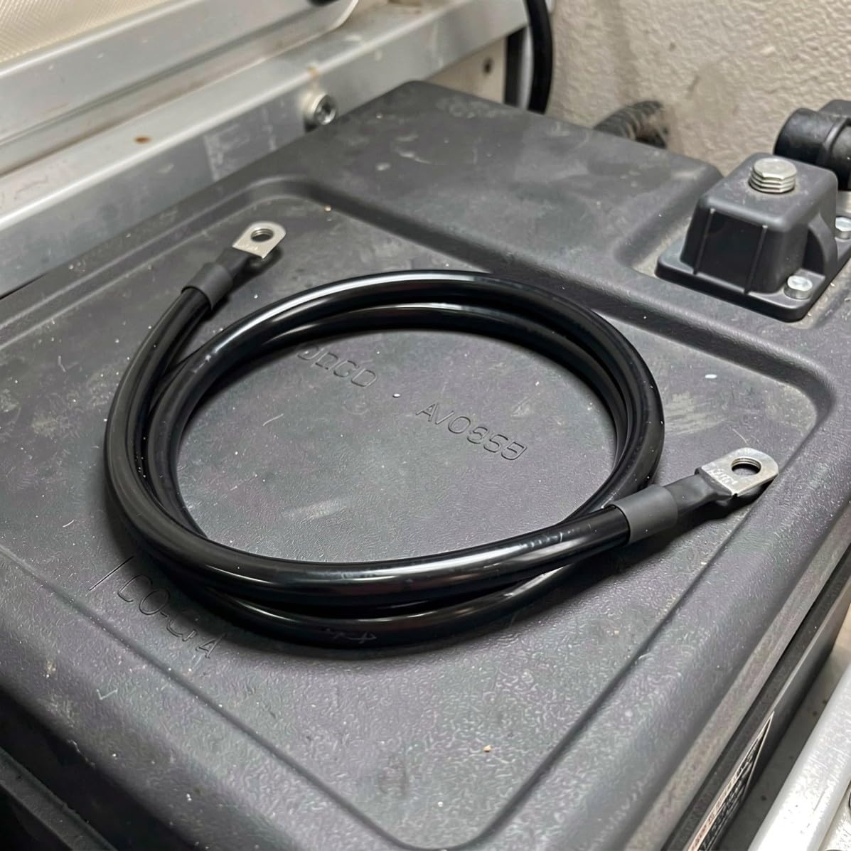 INOOMP 2 Stück Bootsbatteriekabel 4 Awg 20 Mm² mit Kupferanschlüssen