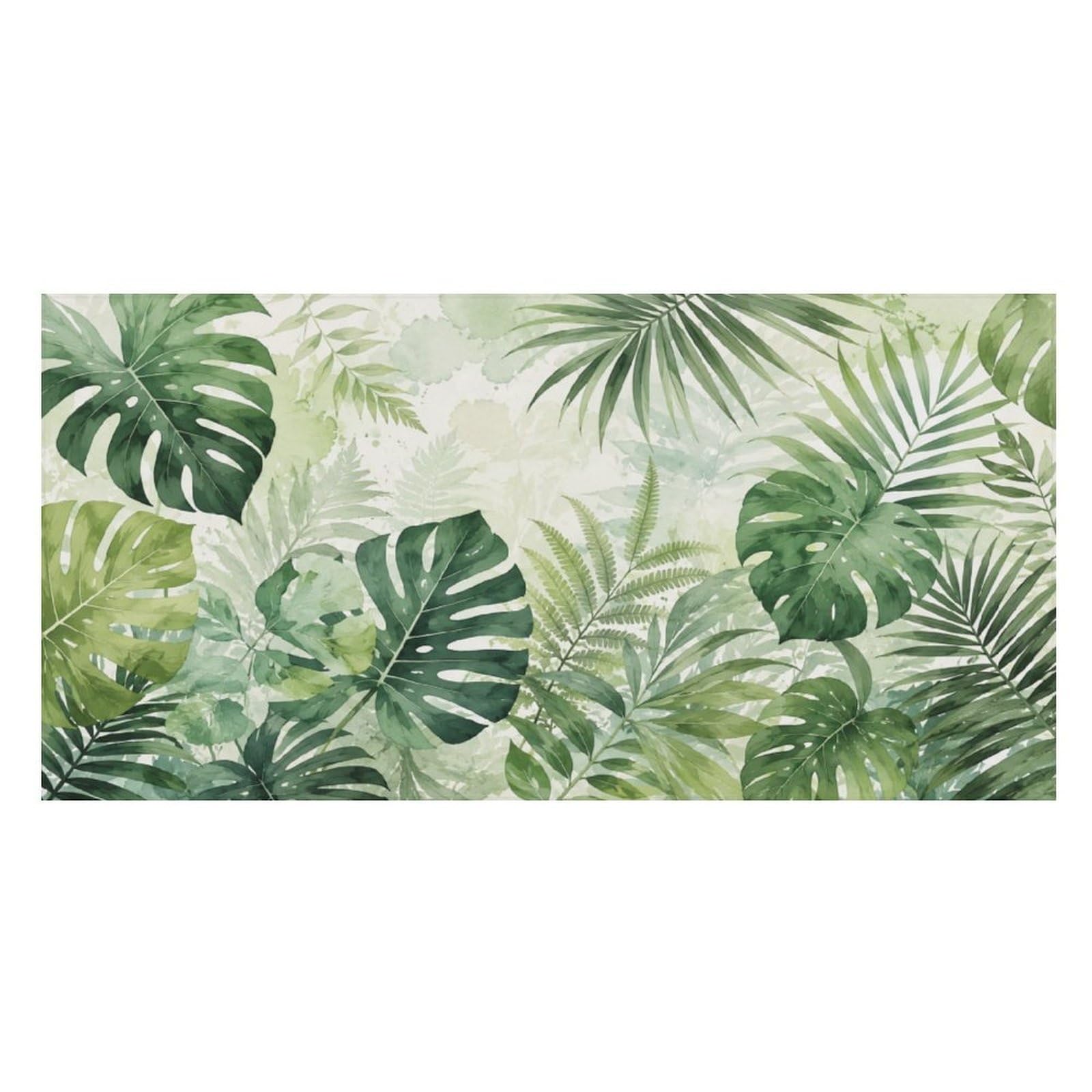 Anceky Tropical Leaves Green Oversized Beach Towel Quick Dry Sand Free Microfiber Travel Towel Lightweight Multi Purpose Beach Blanket Pool Gym Bath Towel 63x31 in