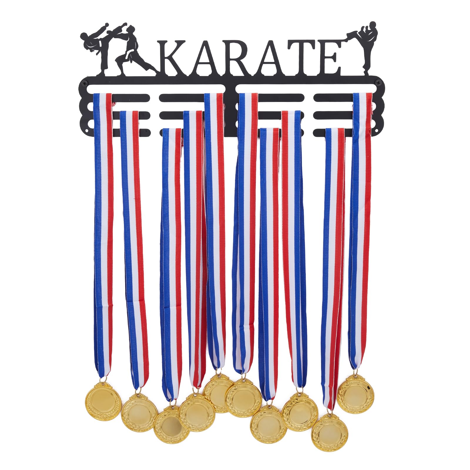 SUPERDANT Karate Medalla Titular Medallas Soporte de Exhibición Montaje En Pared Colgador Decoración Porta Medallas Más de 60 medallas
