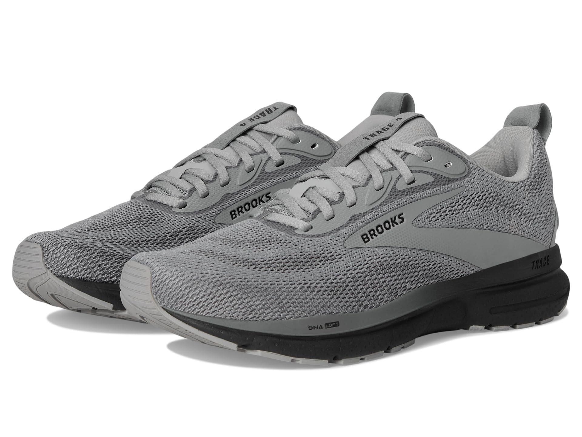 Brooks Men's Trace 4, Grey/Black/Ebony, 11 Medium