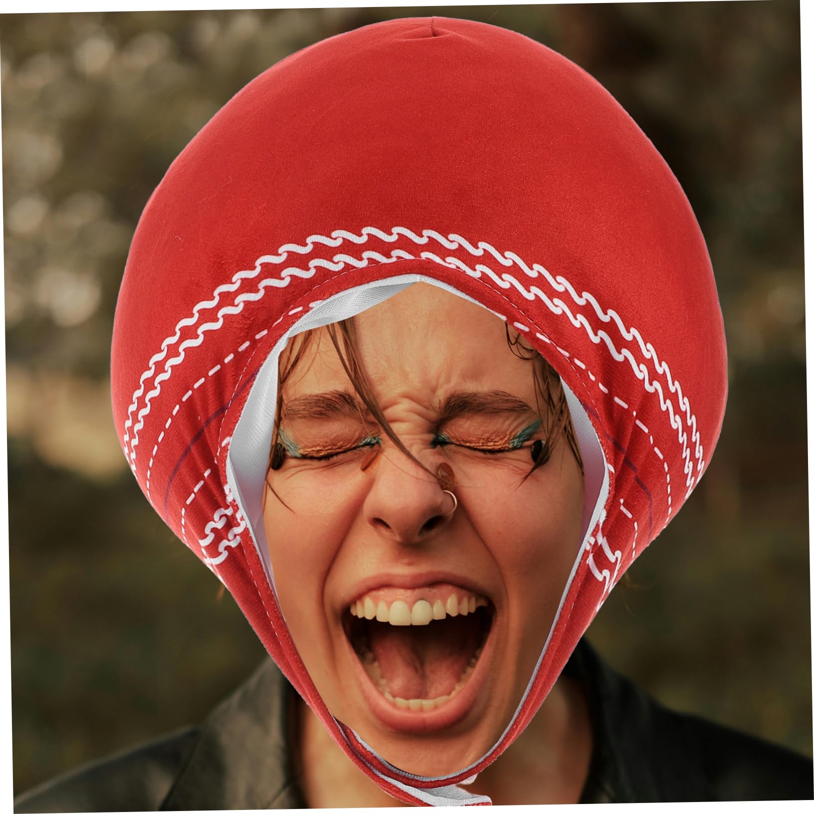 Divertido Sombrero de Peluche de Estilo Creativo para Eventos Deportivos y Fiestas Temáticas, Diseño Cartoon y Uso Versátil como Accesorio Fotográfico