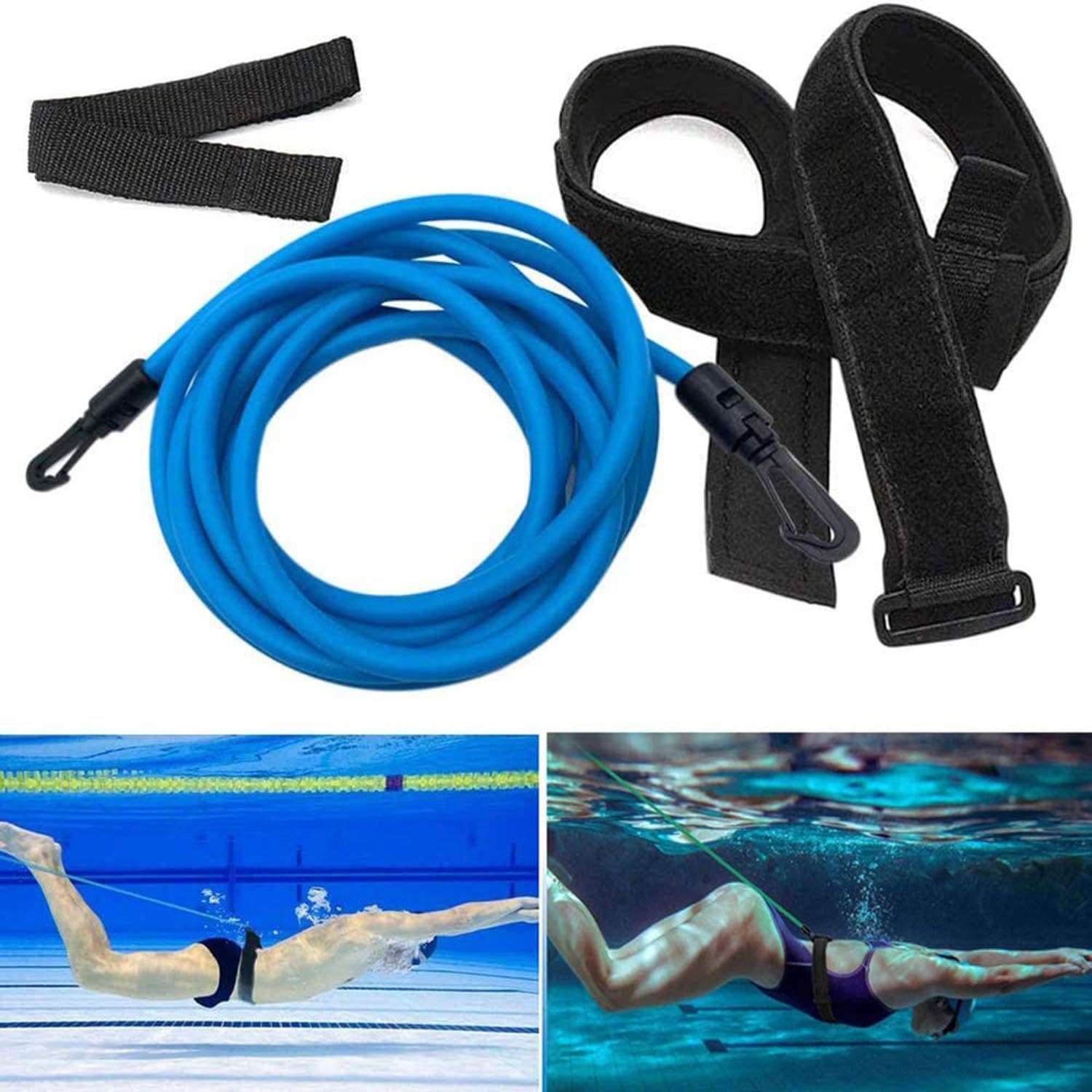 Digcreat Swim Training Belts, Stationary Swimming Belt for Adults Kids Children Swim Resistance Bands Swim Harness Static Swimming Belt Swim Leash Bungee Cords : Sports & Outdoors