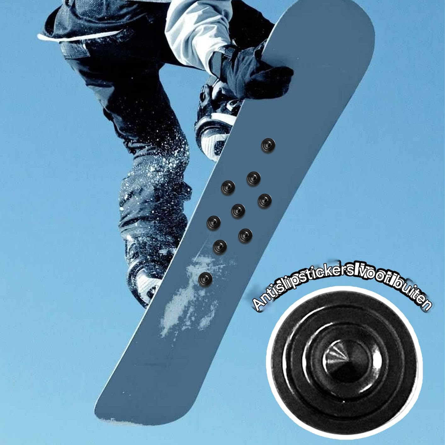 Coussin de traction pour snowboard, coussin antidérapant pour snowboard, coussin de pied antidérapant pour snowboard, rembourrage de préhension en alliage de zinc offrant une adhérence supplémentaire